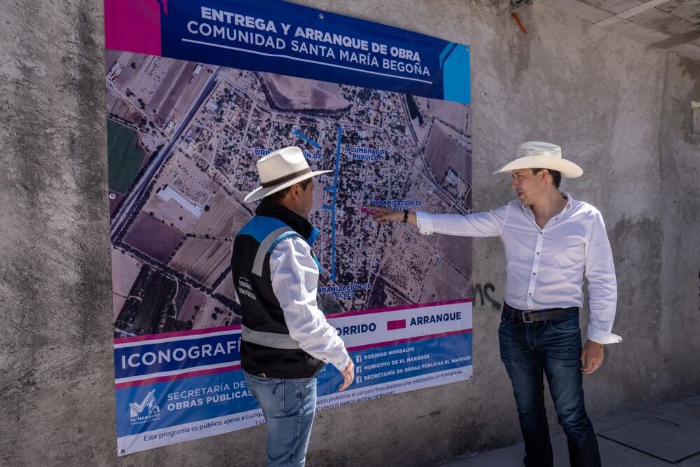 Obras de urbanización en El Marqués. Foto: Especial