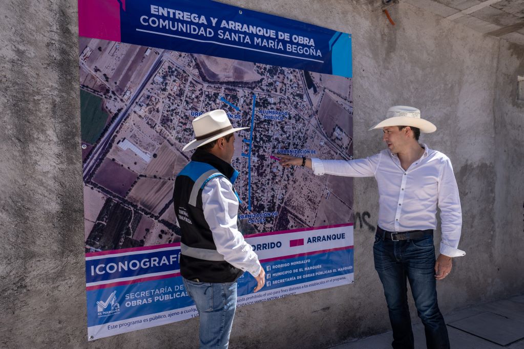 Obras de urbanización en El Marqués. Foto: Especial