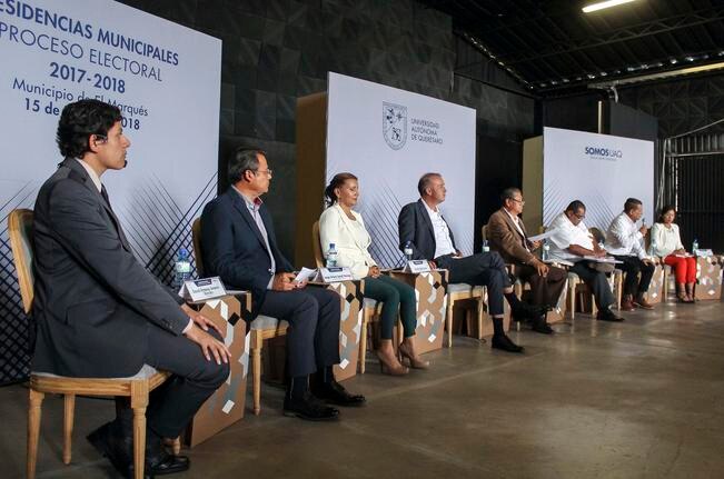 Debaten candidatos a alcaldía de El Marqués