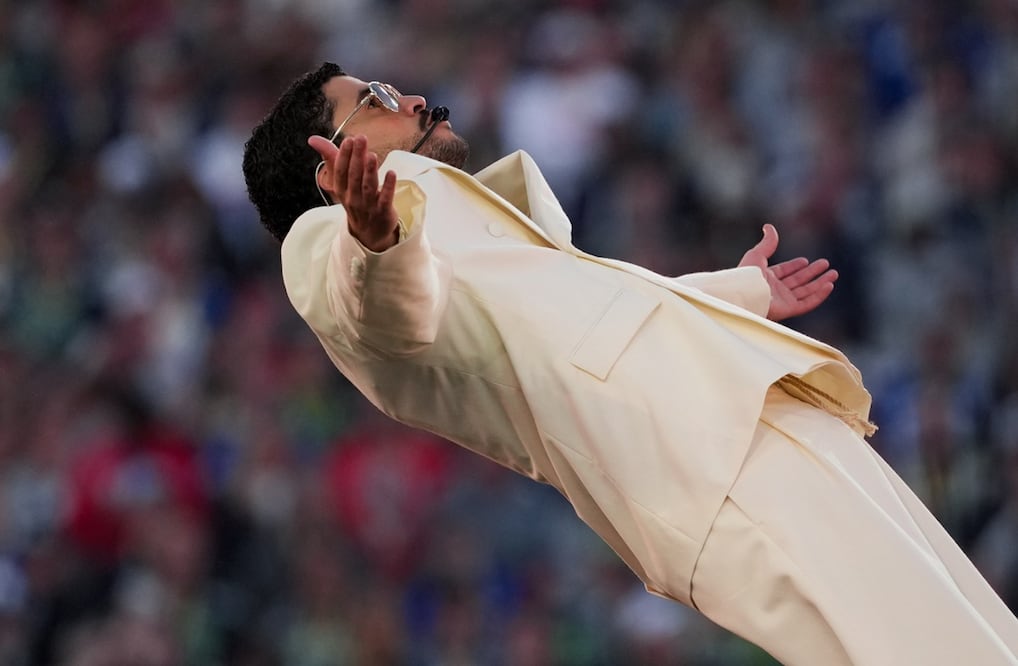 Bad Bunny en el Super Bowl LX. Foto: AFP