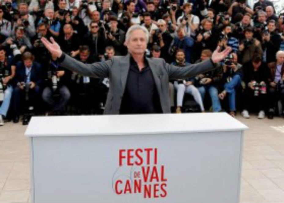 Michael Douglas se emociona en Cannes