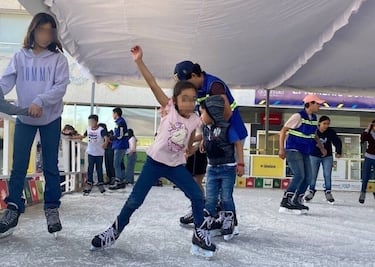 El municipio de Querétaro tiene pista de hielo itinerante; está en la delegación Epigmenio González