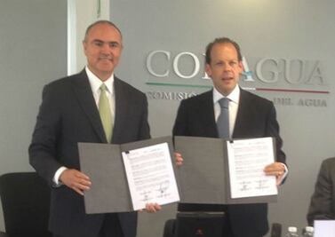Signan convenio con la CONAGUA 