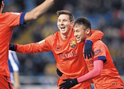 Protagonismo de Cristiano y Messi