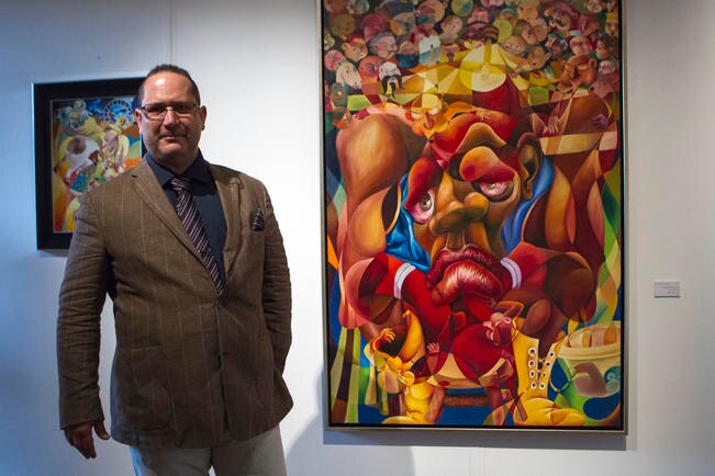 Una pintura hecha "por si las moscas".