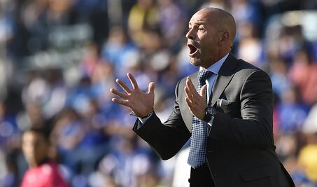 Paco Jémez, sat isfecho con el juego de su equipo