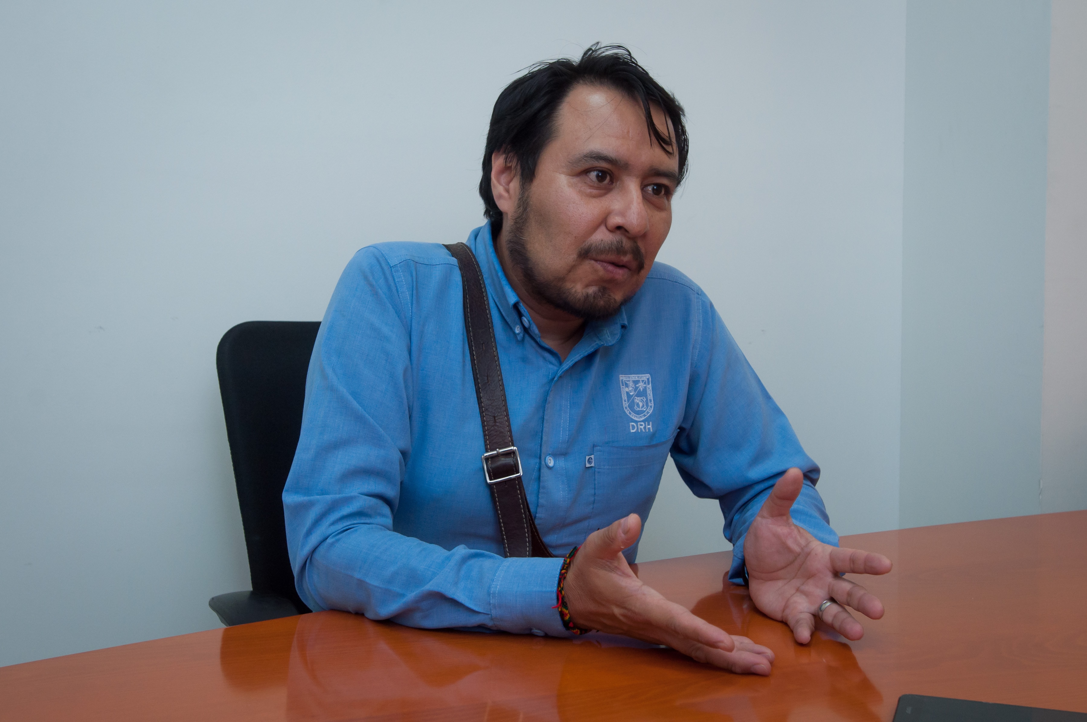 Sergio Olvera, integrante del Observatorio Ciudadano de Movilidad (Foto: Ricardo Lugo)