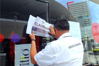 Clausuran 15 bares y restaurantes por irregularidades