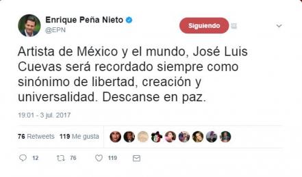 Fallece el pintor mexicano José Luis Cuevas