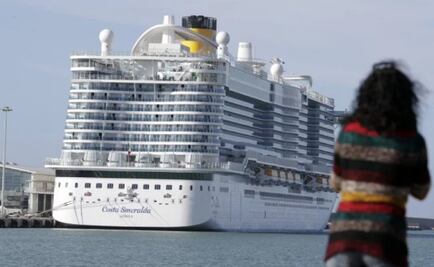 A bordo de crucero italiano, descartan coronavirus a pasajera china