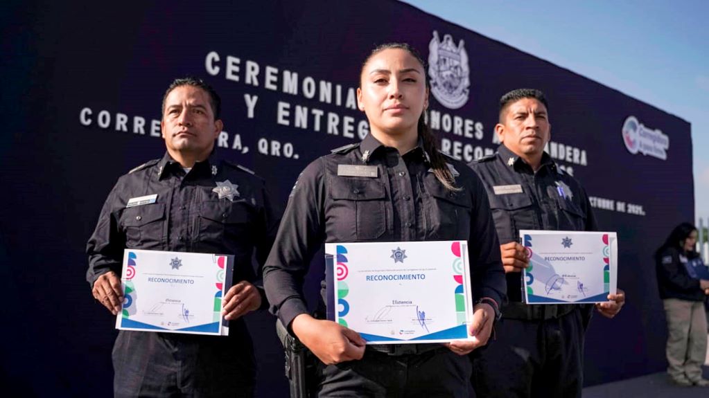 Destaca alcalde de Corregidora labor de policías
