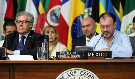 OEA desecha resoluciones presentadas por Venezuela, entre ellas una sobre Ayotzinapa