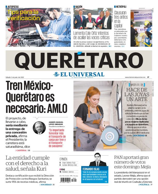 Portada 3 de junio de 2023