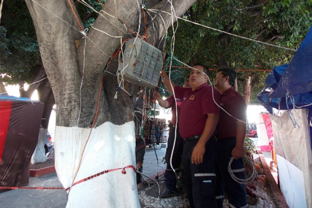 Arden puestos en Jardín Guerrero