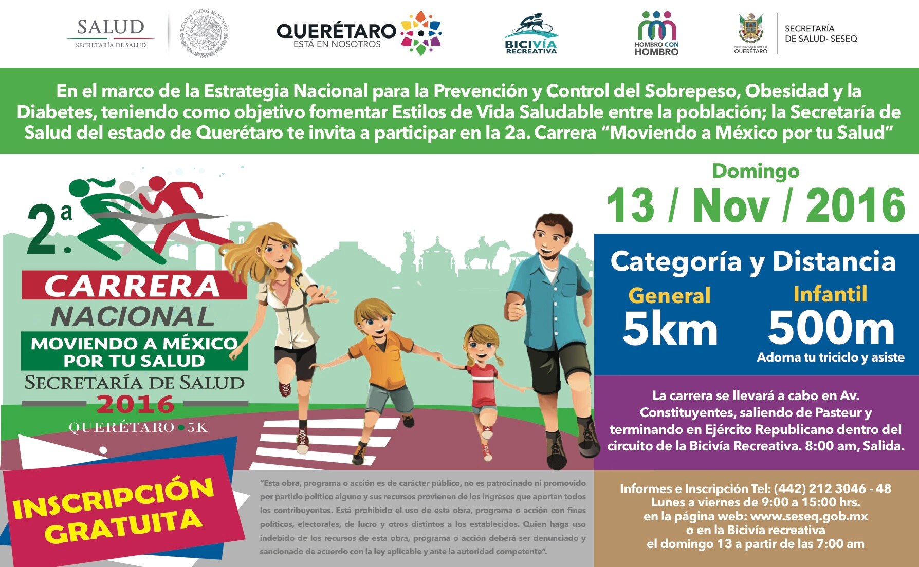 ¡Una carrera para chicos y grandes!