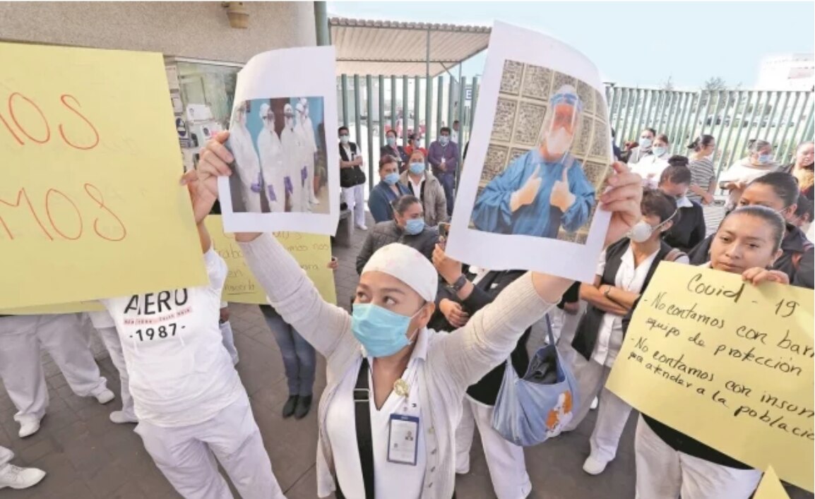 Personal de salud en diversas clínicas y hospitales del país han protestado por la falta de insumos contra Covid-19/ Foto: Archivo. EL UNIVERSAL