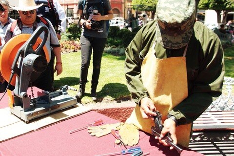 Concluye canje de armamento