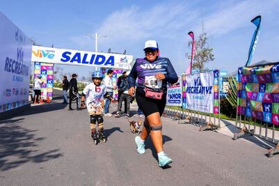 Marquesinos se dan cita en la Vía Recreativa