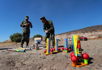 Queman más de 2 mil kilos de pirotecnia