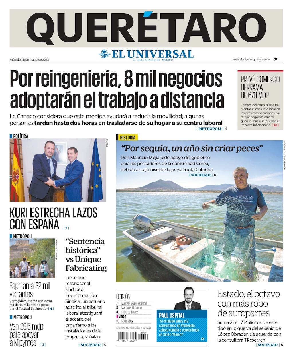 Portada 15 de marzo de 2023