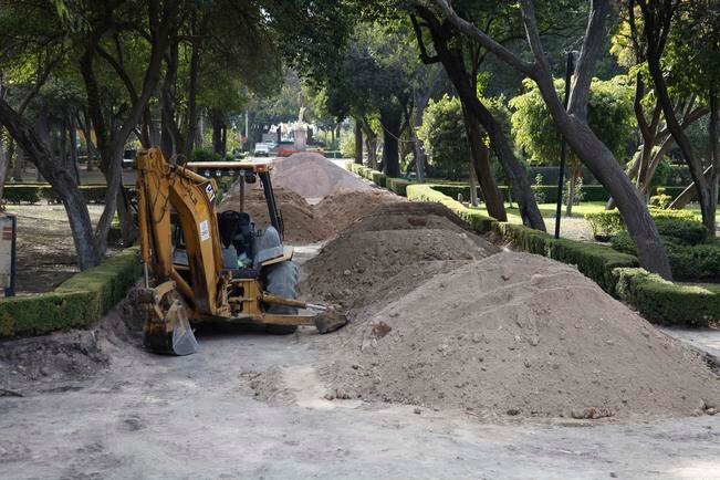 Retrasan entrega de la Alameda Hidalgo
