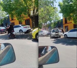 Auto embiste a motociclista en Av. Universidad y se da a la fuga