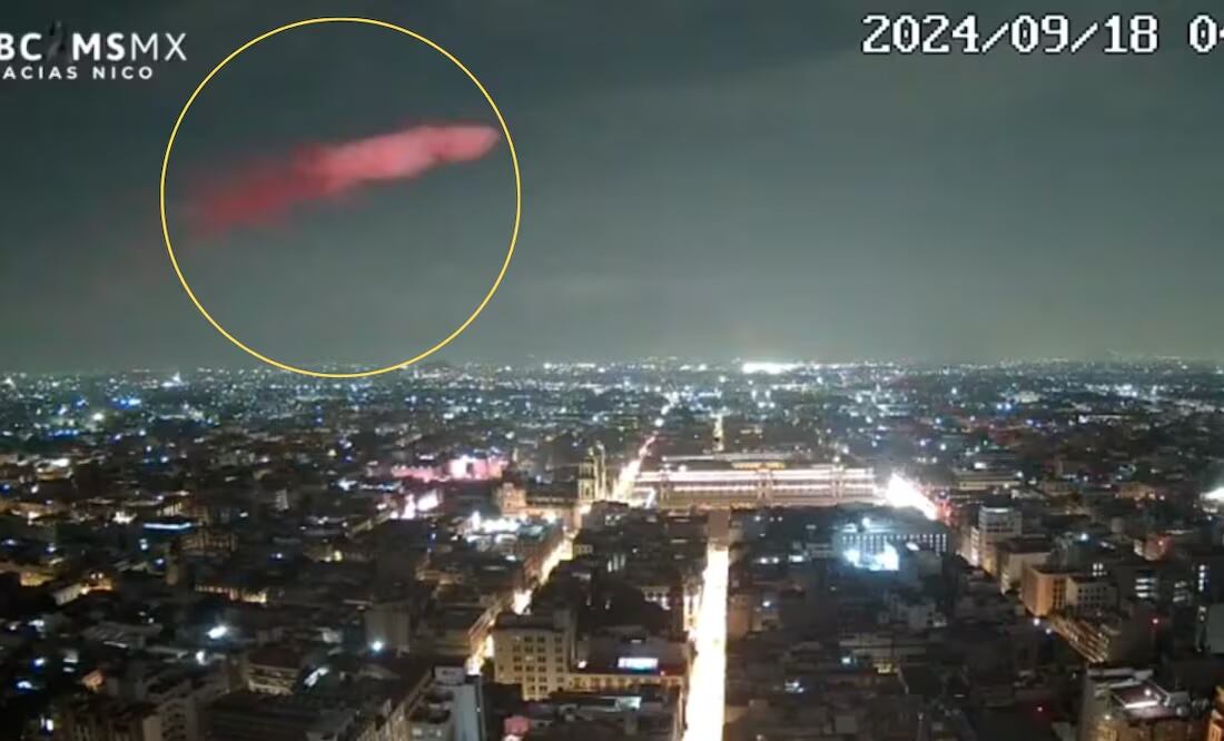 Captan extraño objeto luminoso volando cerca de la Torre Latino. Foto: Captura de video