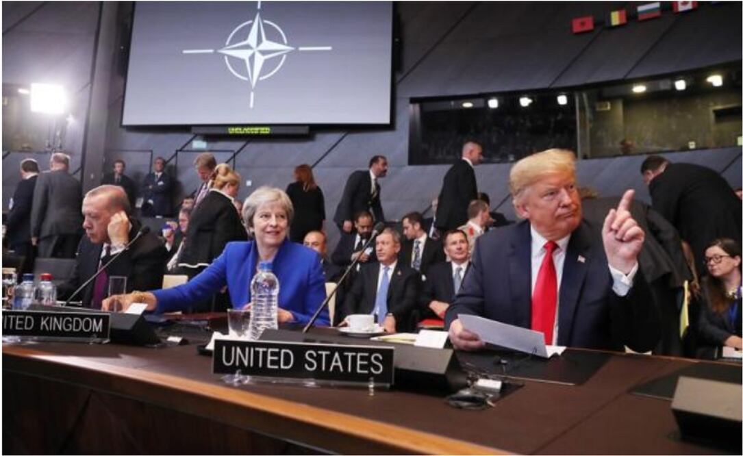 El presidente estadounidense, Donald Trump, participa en la cumbre de la OTAN en Bruselas (Bélgica) / Foto: EFE