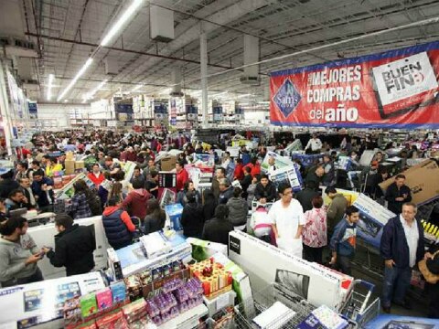 Prevén derrama de mil 400 mdp por Buen Fin