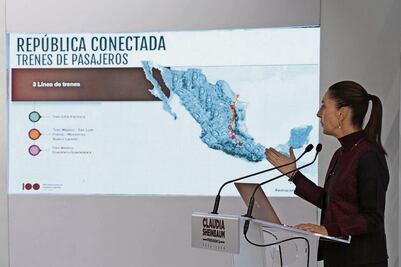Sheinbaum anuncia el tren México-Querétaro