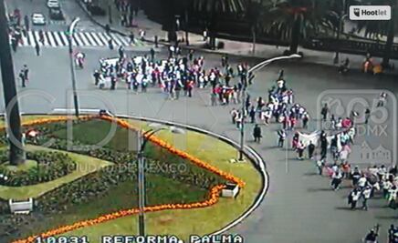 #Avance| Marcha contra feminicidios avanza sobre Paseo de la Reforma