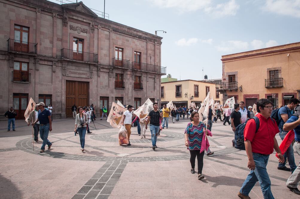 Concluye protesta en Jardín Guerrero