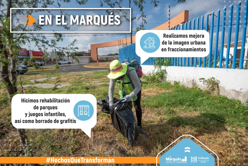Avanzan obras de mejora en El Marqués