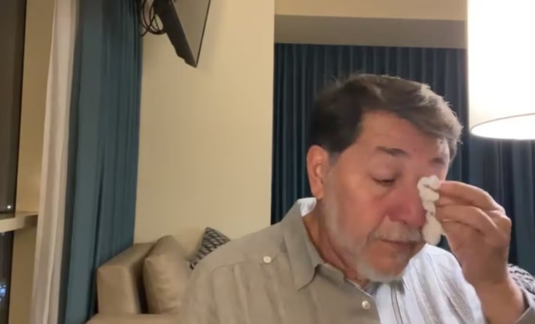 El senador Gerardo Fernández Noroña ofrece una videocharla para redes sociales desde Palestina este domingo 26 de octubre de 2025. Foto: Especial