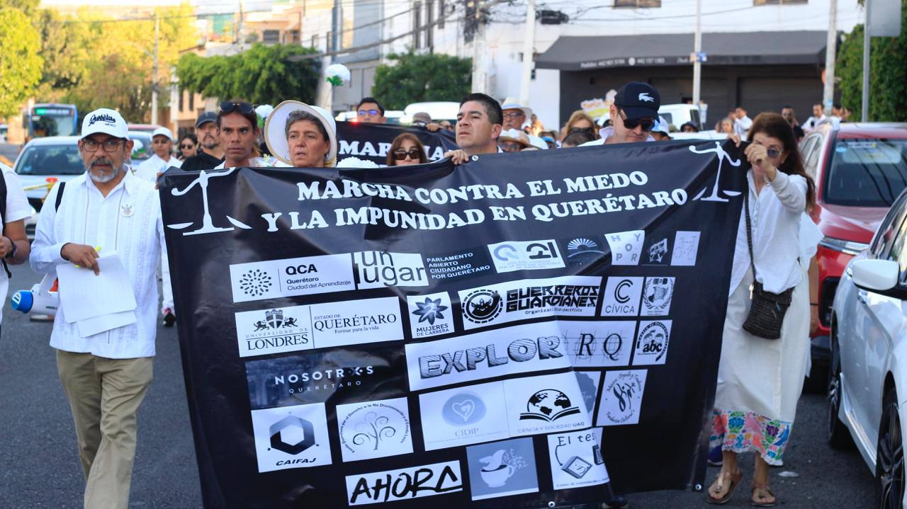 Marchan para exigir  un “Querétaro seguro”
