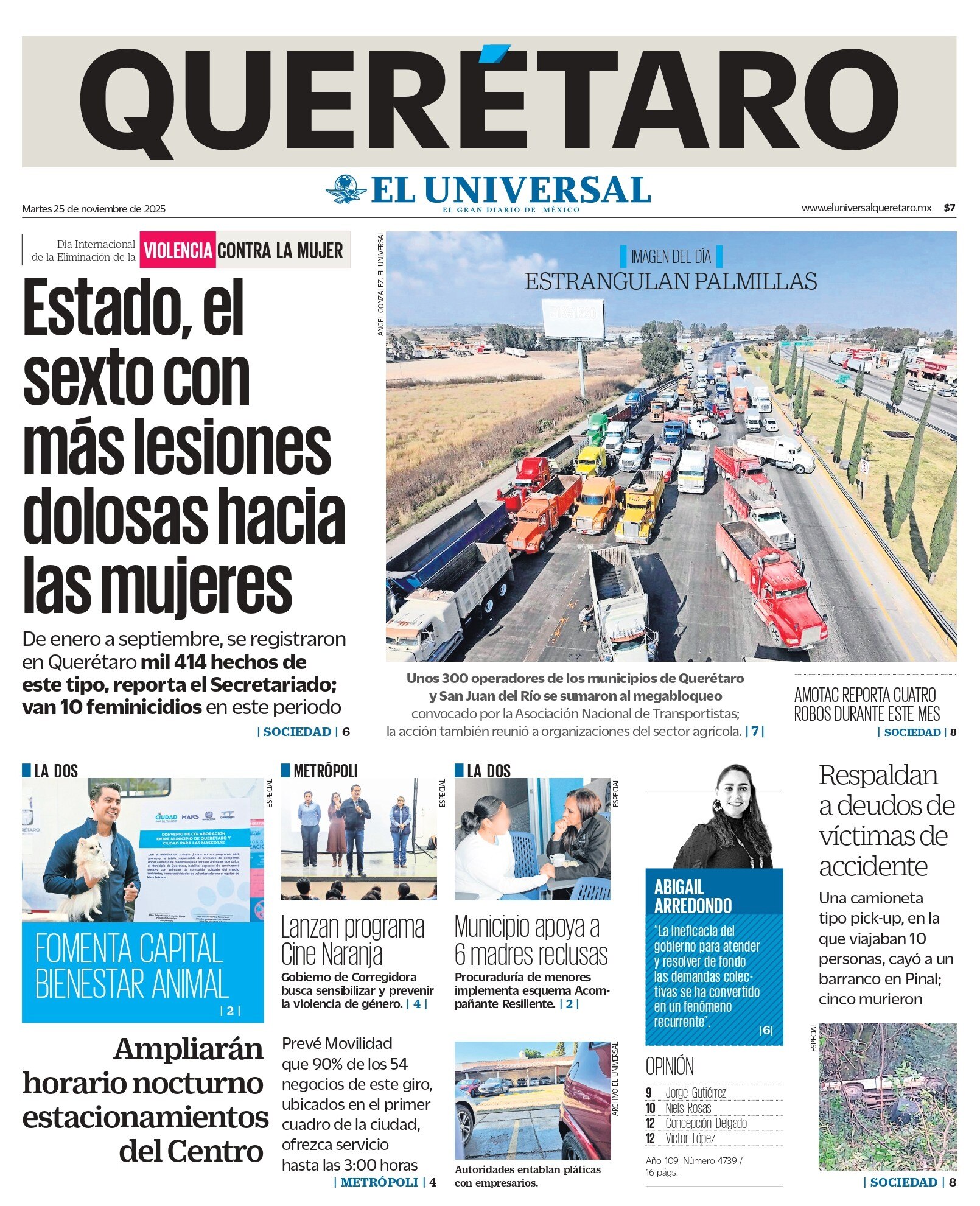 Portada 25 de noviembre de 2025