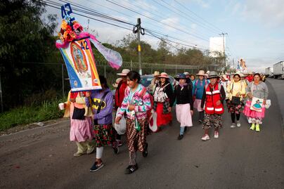 La fe las hace seguir rumbo al Tepeyac