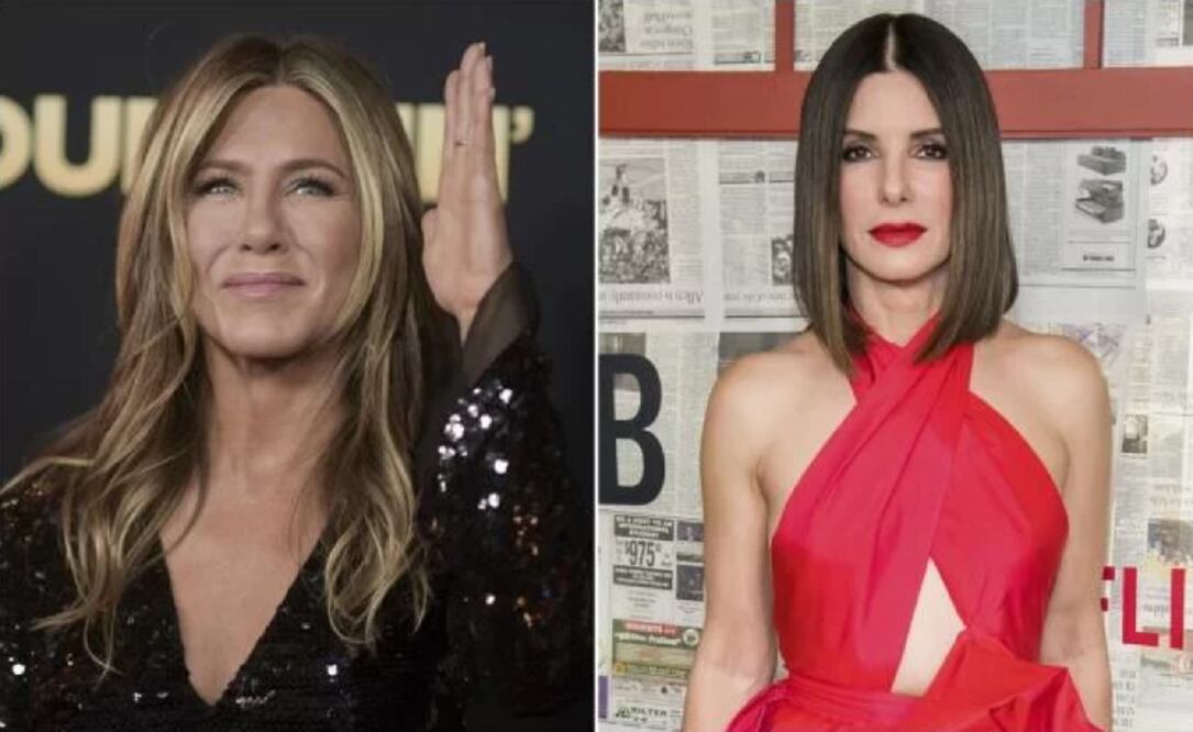 Jennifer Aniston y Sandra Bullock. FOTO: Archivo