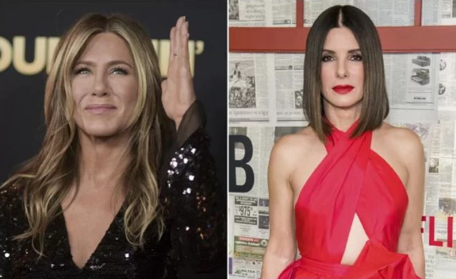Jennifer Aniston y Sandra Bullock. FOTO: Archivo