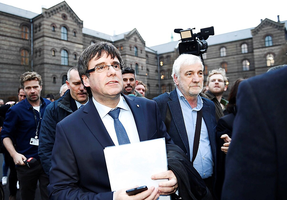 Justicia española no pedirá la detención de Puigdemont en Dinamarca