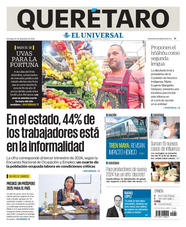 Portada 29 de diciembre de 2024