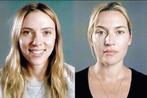 Estrellas lucen al natural