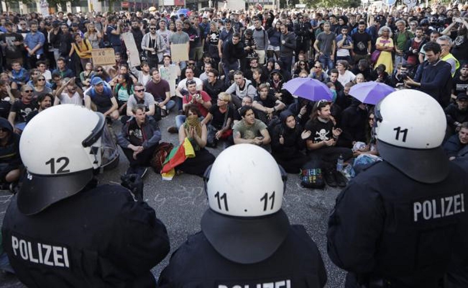 Tras días de ira, protesta pacífica contra G20 en Hamburgo