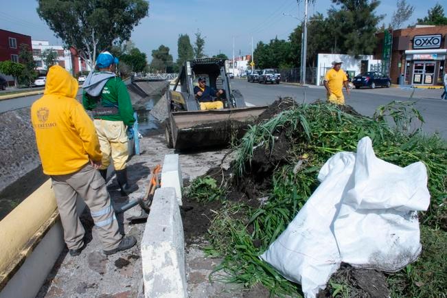Mantienen vigilancia en drenes y alcantarillas