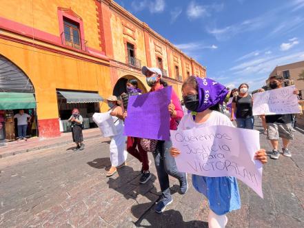 Comienzan las protestas en Querétaro; piden justicia para Victoria Guadalupe 