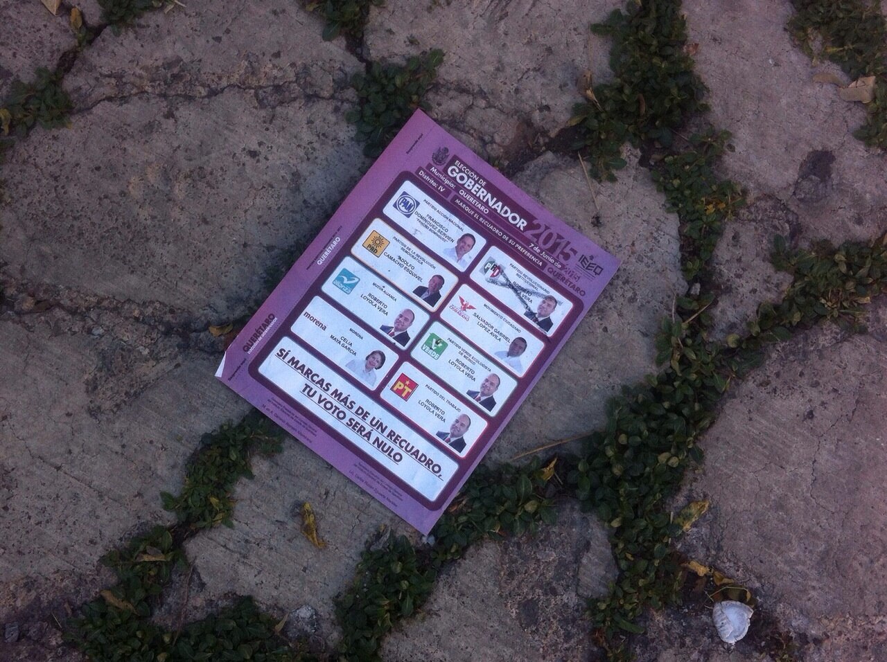 Aparecen copias de boletas electorales