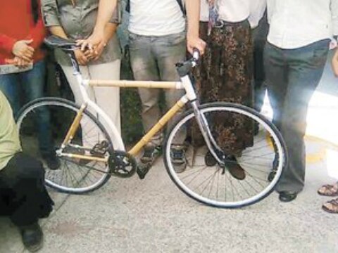 Fabrican bicicletas de bambú