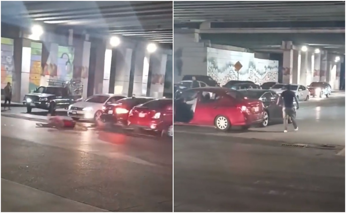 Video. Detienen a 2 por pleito de autos “chocones”; automovilista atropelló a sujeto dos veces en Edomex