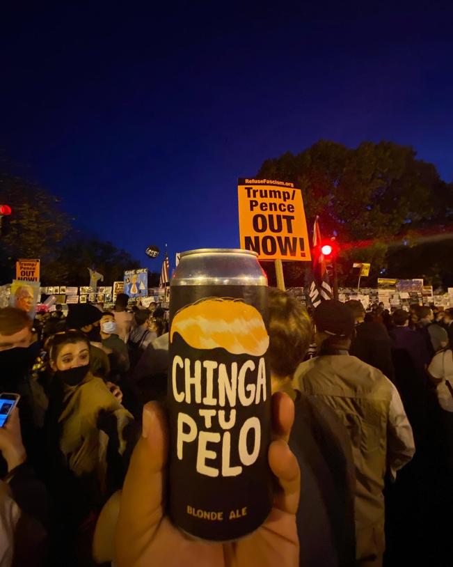 "Chin... tu pelo", la cerveza que protesta contra Donald Trump