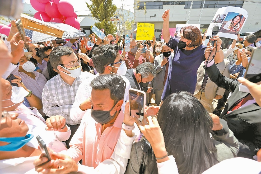 Piden a simpatizantes de Maya García evitar contagios
